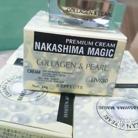 KEM NAKASHIMA MAGIC COLLAGEN PEARL TRỊ NÁM - TRẮNG DA- SE KHÍT LỔ CHÂN LÔNG-CHỐNG LÃO HOÁ-TÀN NHANG- NÁM -XOÁ MỜ VẾT THÂM giá sỉ