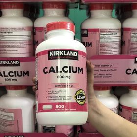 VIÊN UỐNG BỔ SUNG CANXI KIRKLAND CALCIUM 600MG D3 500 VIÊN giá sỉ
