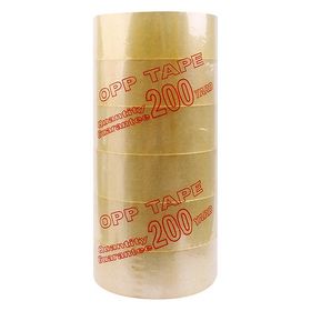 Băng keo trong đục dán thùng carton 200 yard chuẩn 2kg lõi 4ly – Siêu dính – Siêu chắc x6 cuộn/cây - Sỉ Buôn Số Lượng Lớn Giá Đẹp giá sỉ