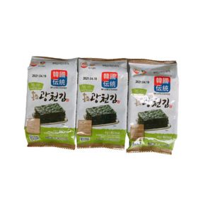 Rong biển ăn liền vị Trà xanh 4gr*3 gói* 24 lốc/ thùng giá sỉ