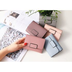 VÍ NỮ NGẮN CẦM TAY MINI ĐẸP KHÓA VUÔNG NHIỀU NGĂN SIÊU TIỆN DỤNG giá sỉ