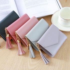 Ví Bóp Nữ Ngắn Cầm Tay Mini Hàn Quốc Tua Rua Trái Tim Siêu Đẹp giá sỉ