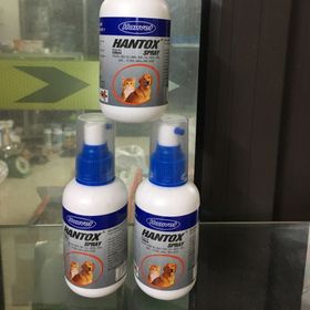 Thuốc diệt bọ chét, bét, ve, chấy, rận, ghẻ ở chó, mèo, thú cảnh HANTOX SPRAY 100ml giá sỉ