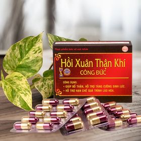 Viên Uống Hồi Xuân Thận Khí Công Đức – Giúp bổ thận, tráng dương, tăng cường sinh lực giá sỉ