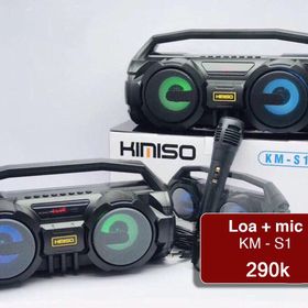 Bộ loa kết hợp míc KiMiSo KM-S1 âm thanh trong trẻo, âm cực to giá sỉ