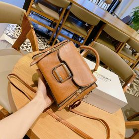 TÚI KHÓA DÁNG VUÔNG KIỂU MỚI VỀ 2 MÀU NÂU VÀ ĐEN HOTTREND 2021 NHÉ giá sỉ