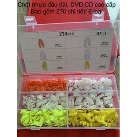 BỘ CHỐT KẸP CHUYÊN DÙNG CHO ĐẦU DVD,CD Ô TÔ CAO CẤP ( 1 BỘ SẢN PHẢM GỒM 270 CHỐT/ 6 LOẠI ) giá sỉ