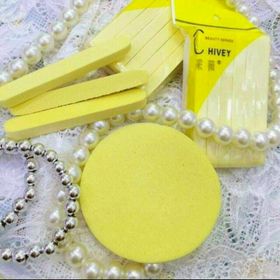 Bông mút rửa mặt gồm 12 miếng / 1 bộ nhật bản được làm từ bọt biển thiên nhiên giá sỉ